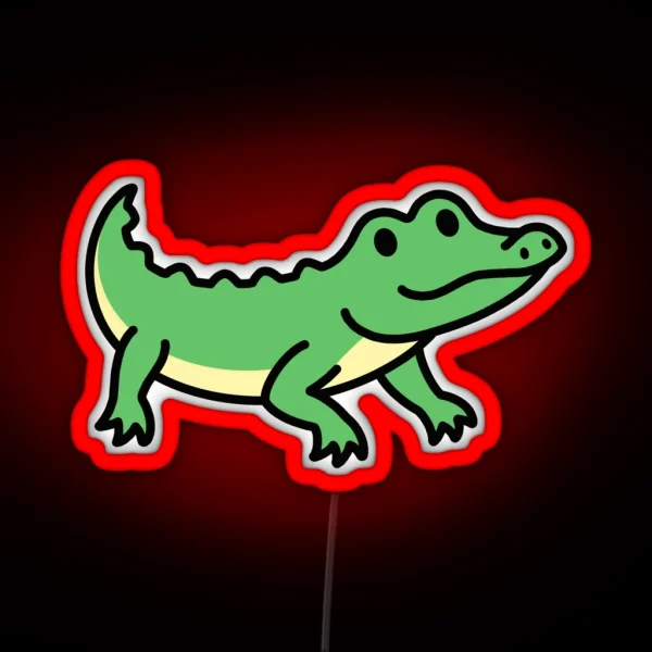 Alligator RGB Neon Sign