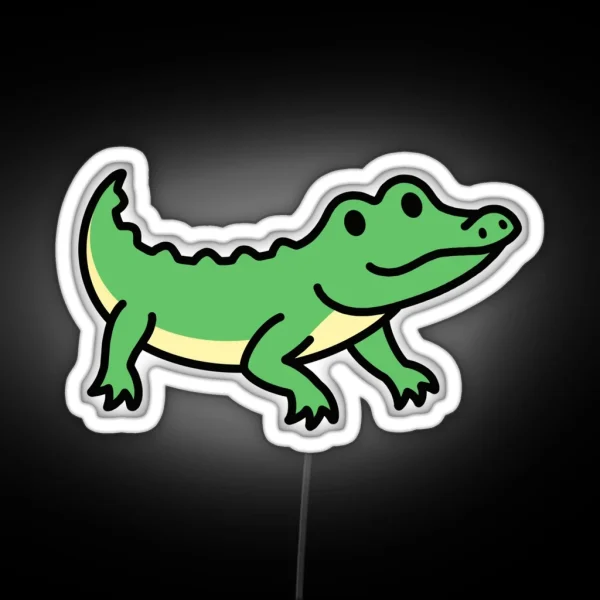 Alligator RGB Neon Sign