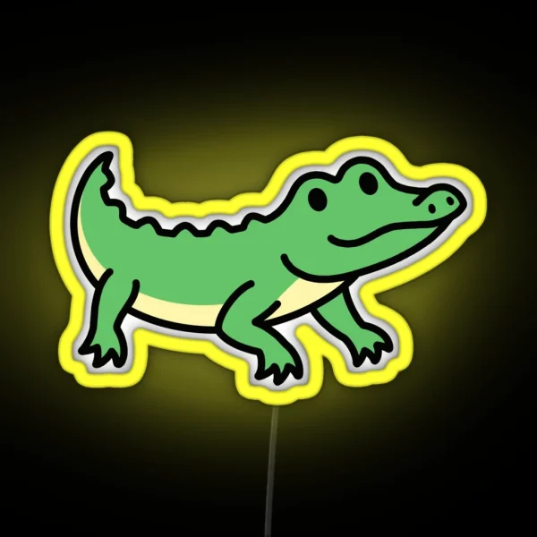 Alligator RGB Neon Sign