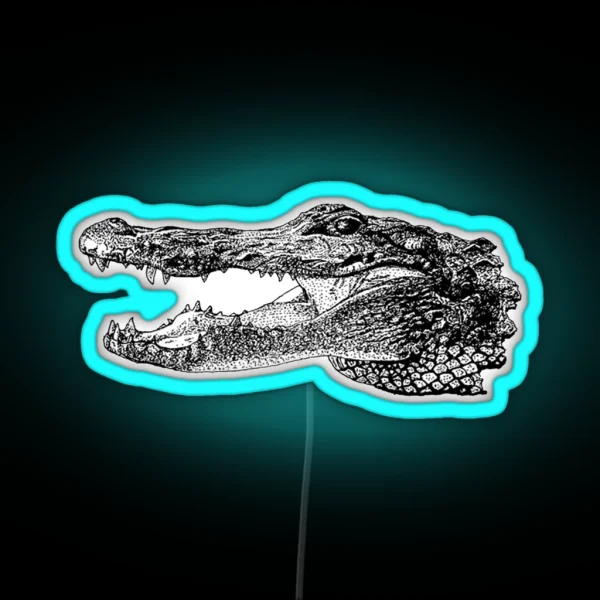 Alligator RGB Neon Sign