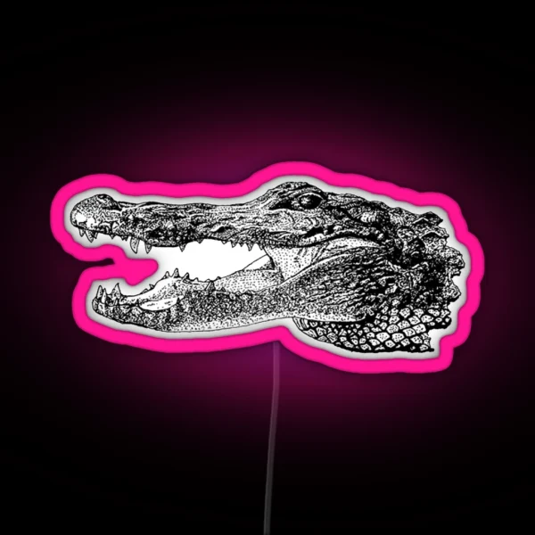 Alligator RGB Neon Sign