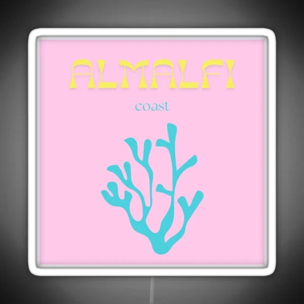 Almalfi Coast Preppy Wall Art RGB Neon Sign