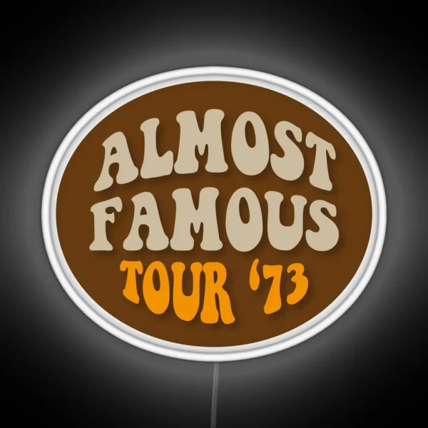 Almost Famous Tour 73 Led Patch Stillwater Band Aid Penny Lane Groupie RGB Neon Sign