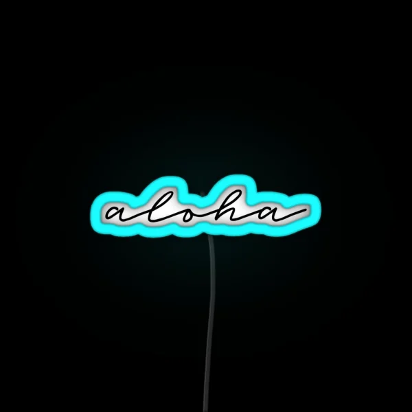 Aloha Cool Design RGB Neon Sign