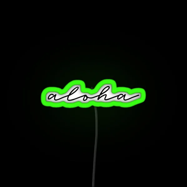 Aloha Cool Design RGB Neon Sign