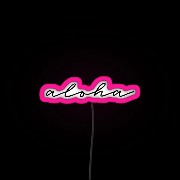 Aloha Cool Design RGB Neon Sign