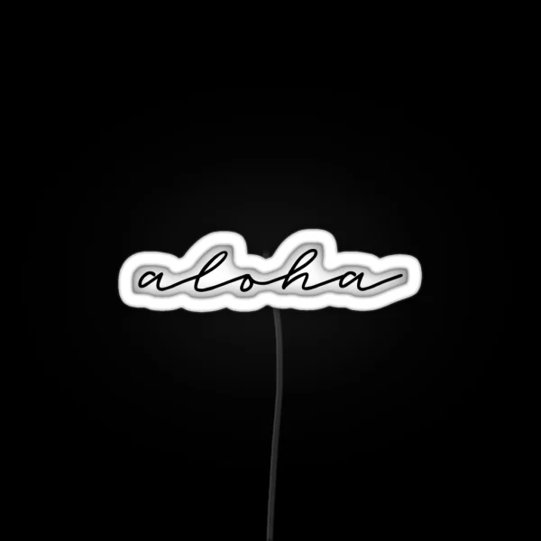 Aloha Cool Design RGB Neon Sign
