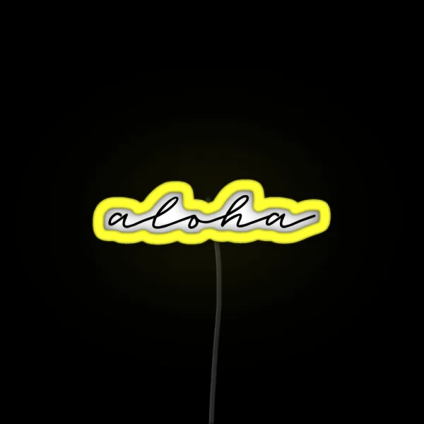 Aloha Cool Design RGB Neon Sign
