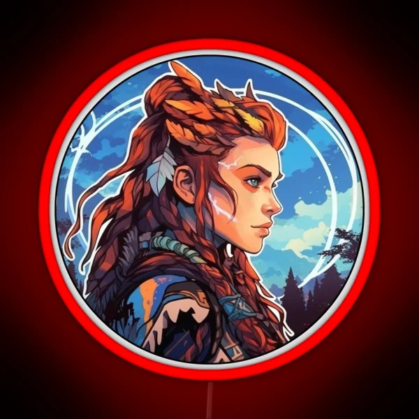 Aloy From Horizon Zero Dawn RGB Neon Sign