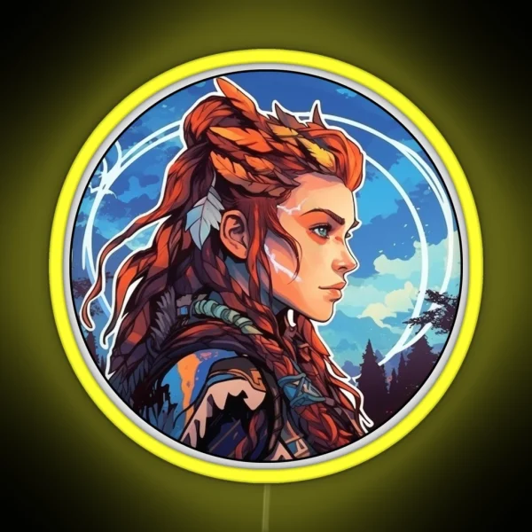 Aloy From Horizon Zero Dawn RGB Neon Sign