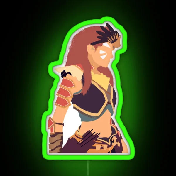Aloy Horizon Zero Dawn Forbidden West RGB Neon Sign