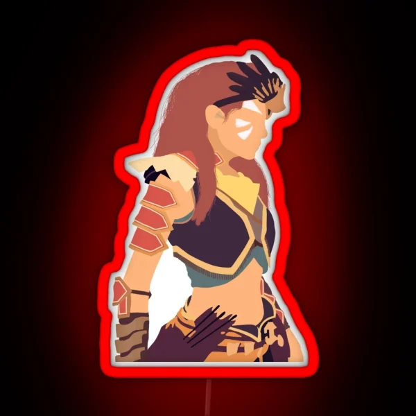 Aloy Horizon Zero Dawn Forbidden West RGB Neon Sign