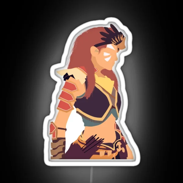 Aloy Horizon Zero Dawn Forbidden West RGB Neon Sign