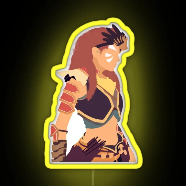 Aloy Horizon Zero Dawn Forbidden West RGB Neon Sign