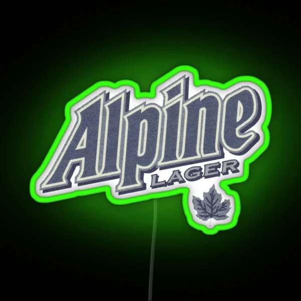 Alpine Lager Classic Logo Moosehead RGB Neon Sign