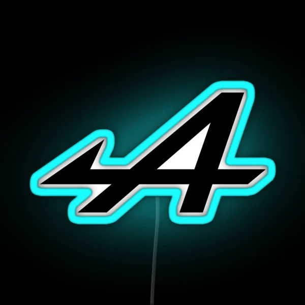 Alpine Logo Black RGB Neon Sign