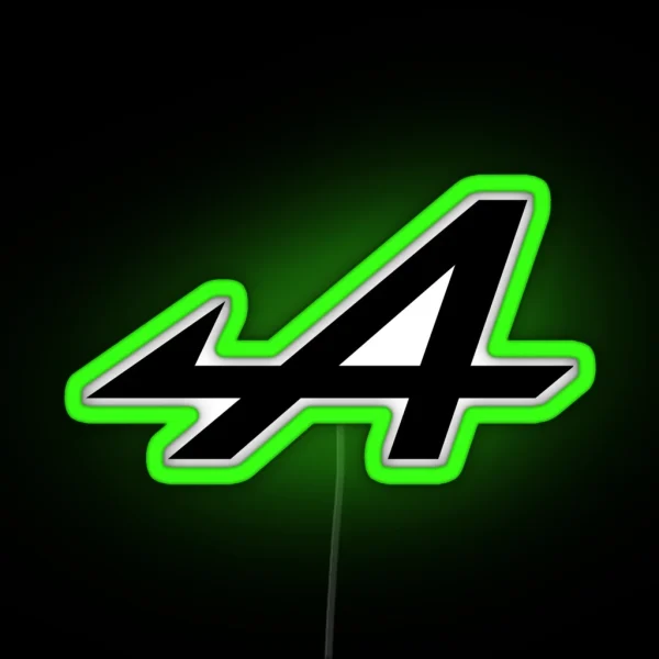 Alpine Logo Black RGB Neon Sign