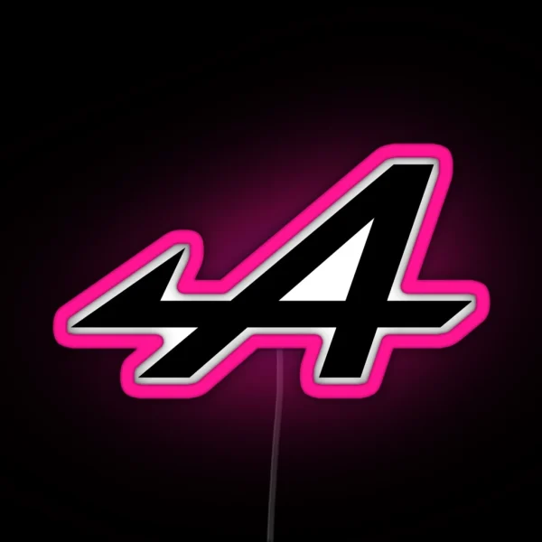 Alpine Logo Black RGB Neon Sign