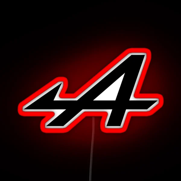 Alpine Logo Black RGB Neon Sign