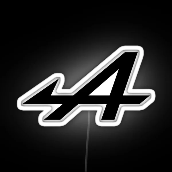 Alpine Logo Black RGB Neon Sign