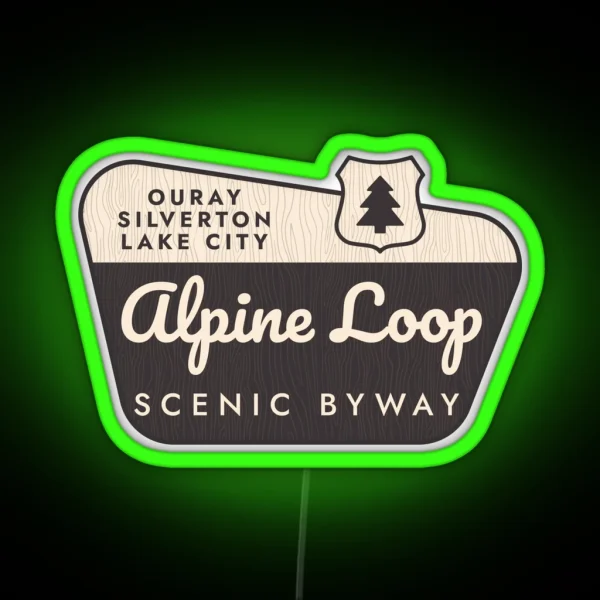 Alpine Loop Sign RGB Neon Sign