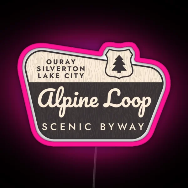 Alpine Loop Sign RGB Neon Sign
