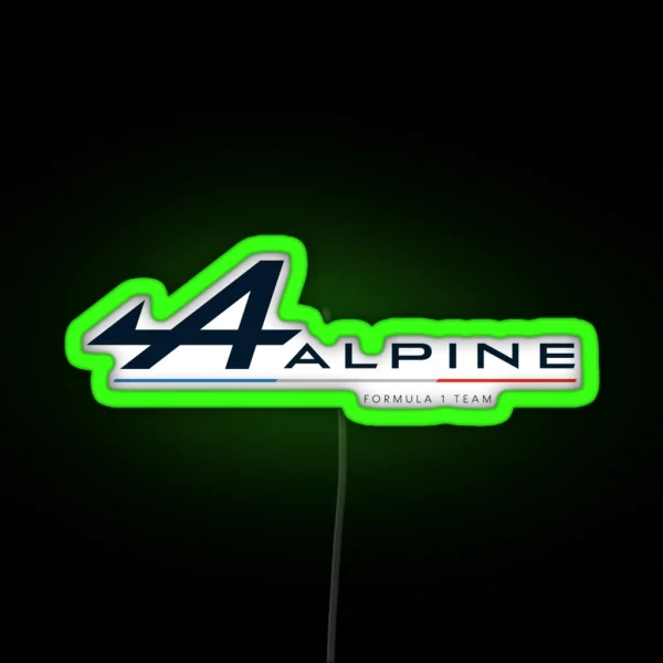 Alpine Motorsports Racing RGB Neon Sign