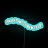 Chill vibes only with this retro inspired neon wall decor.
