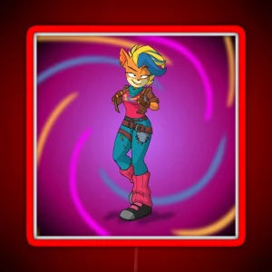 Alternate Universe Tawna Bandicoot RGB Neon Sign