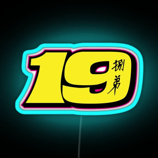 Alvaro Bautista Number 19 RGB Neon Sign