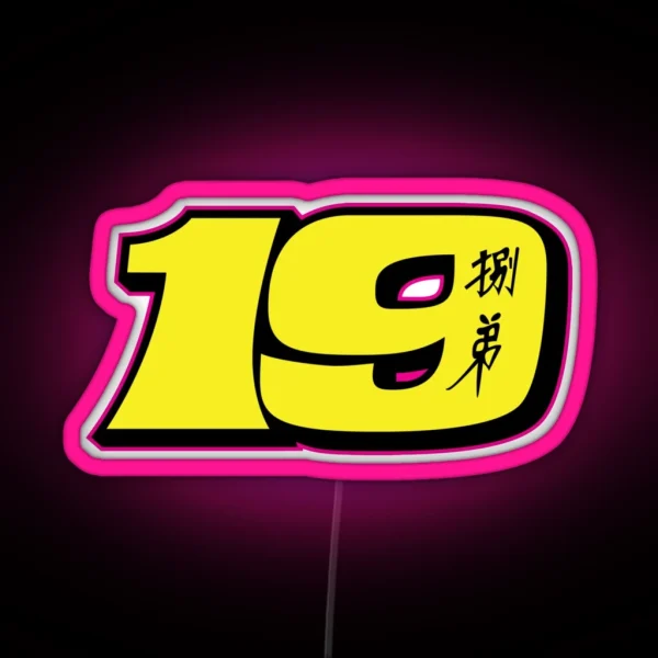 Alvaro Bautista Number 19 RGB Neon Sign