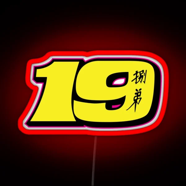 Alvaro Bautista Number 19 RGB Neon Sign
