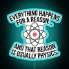 Modern Always Learning Physics Concept Wall Decoration with Colorful Neon Lights