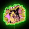 Whimsical, colorful RGB neon question mark cat wall decor lighting