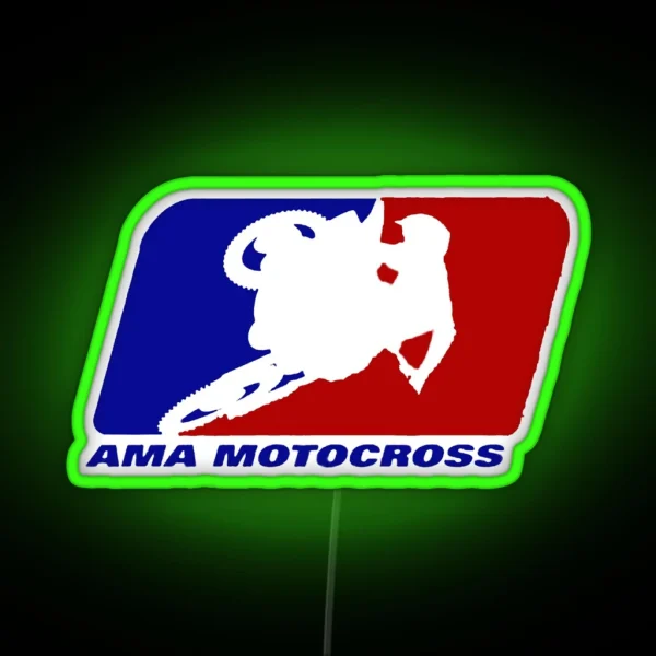 AMA Motocross Superbikes Motorbike Heather RGB Neon Sign