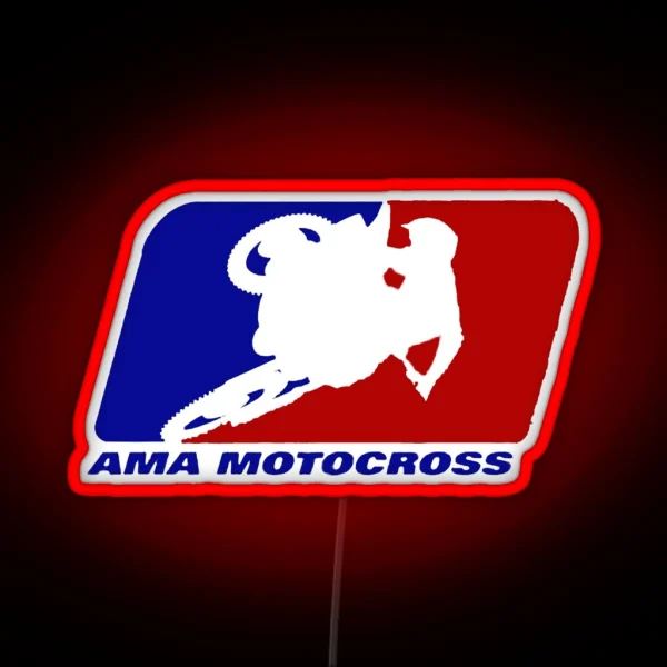 AMA Motocross Superbikes Motorbike Heather RGB Neon Sign