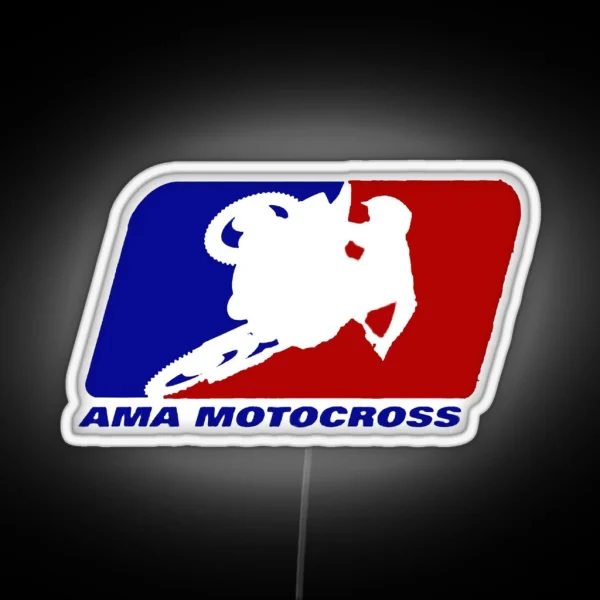 AMA Motocross Superbikes Motorbike Heather RGB Neon Sign