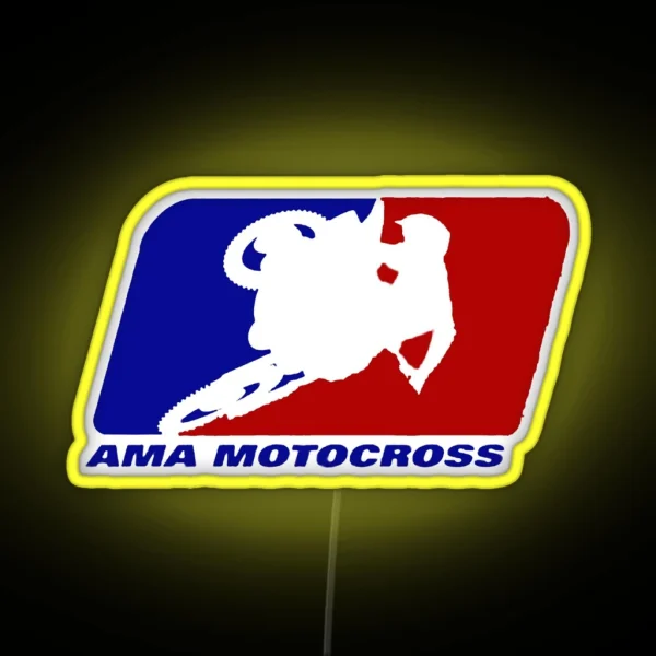 AMA Motocross Superbikes Motorbike Heather RGB Neon Sign