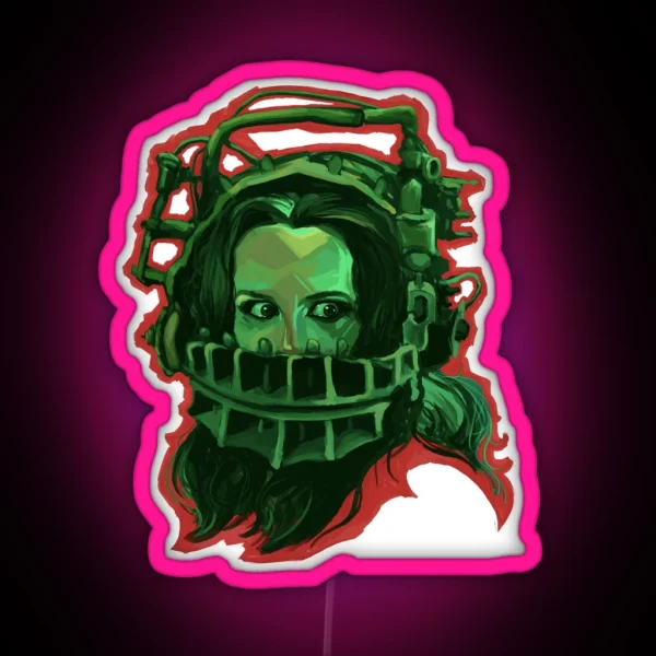 Amanda Young Reverse Bear Trap RGB Neon Sign