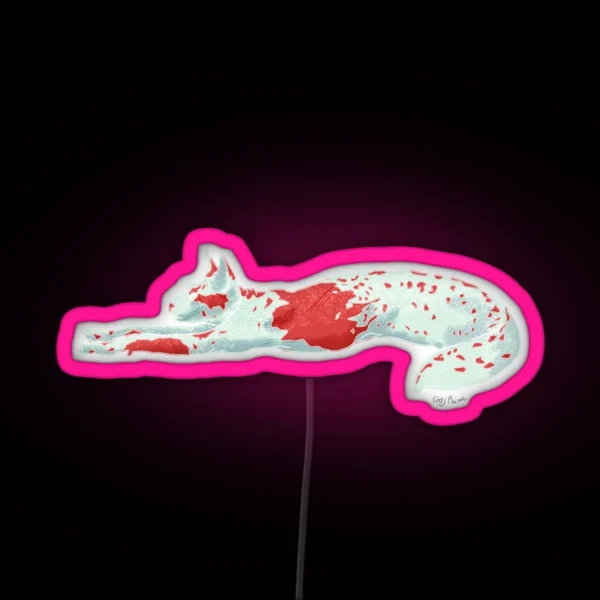 Amanita Catslug RGB Neon Sign