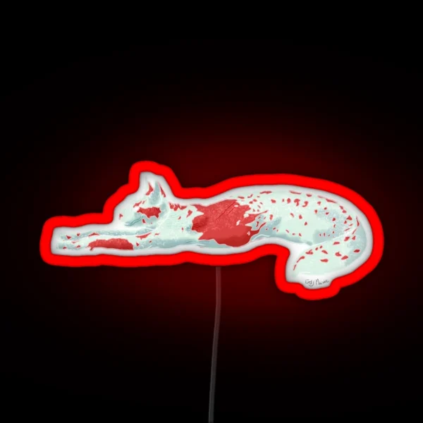 Amanita Catslug RGB Neon Sign