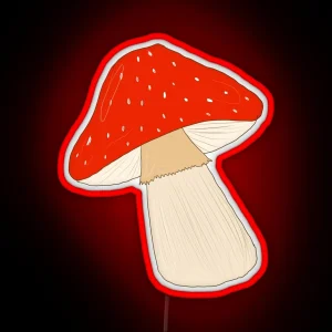 Amanita Muscaria Mushroom RGB Neon Sign