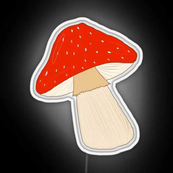 Amanita Muscaria Mushroom RGB Neon Sign