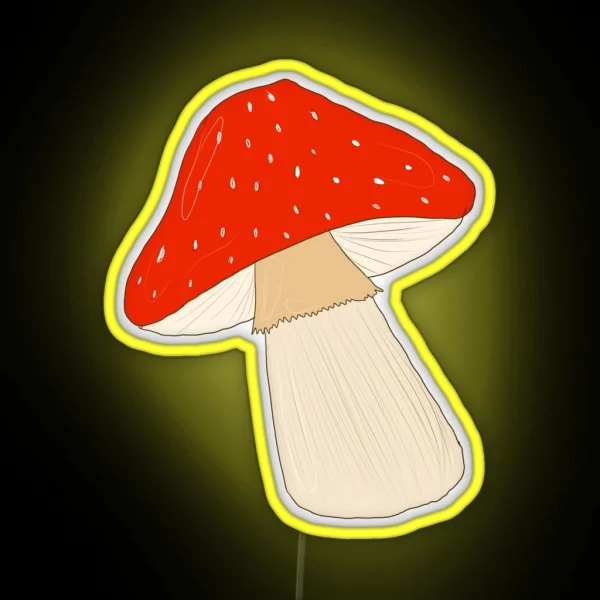 Amanita Muscaria Mushroom RGB Neon Sign
