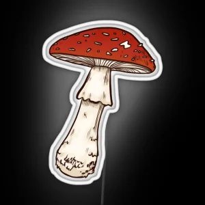 Amanita Muscaria Mushroom RGB Neon Sign