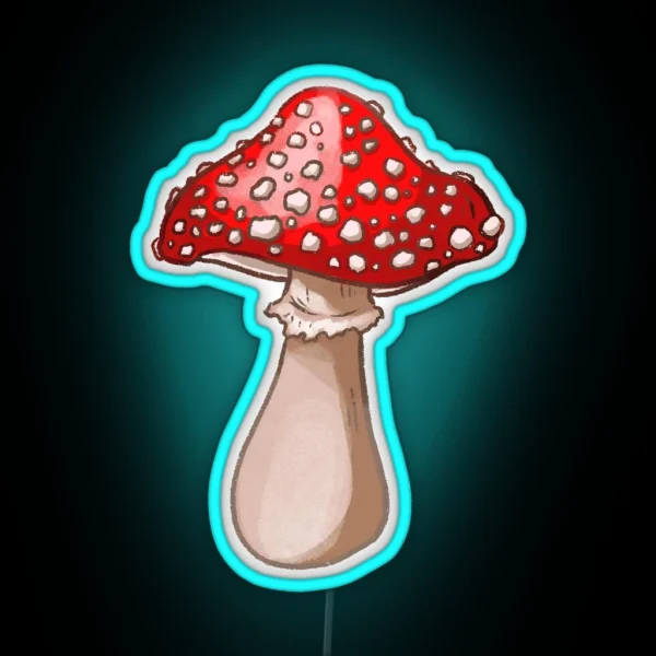 Amanita Muscaria Mushroom RGB Neon Sign