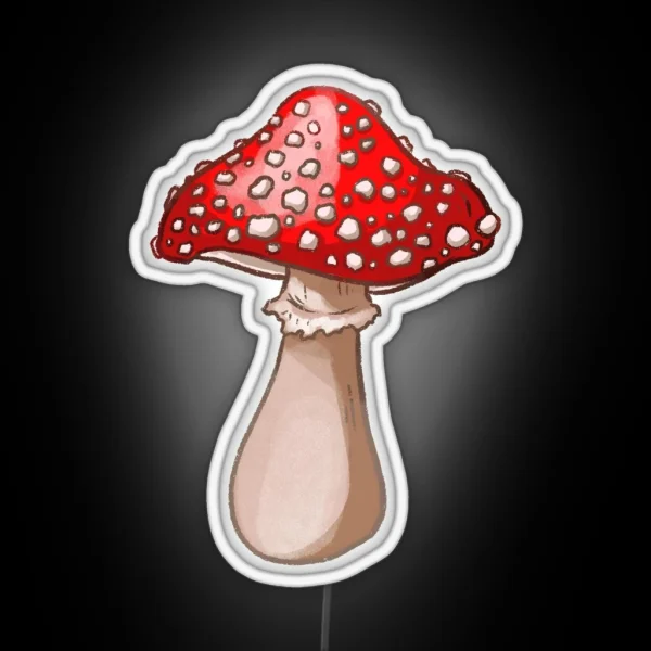 Amanita Muscaria Mushroom RGB Neon Sign