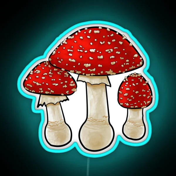 Amanita Muscaria RGB Neon Sign
