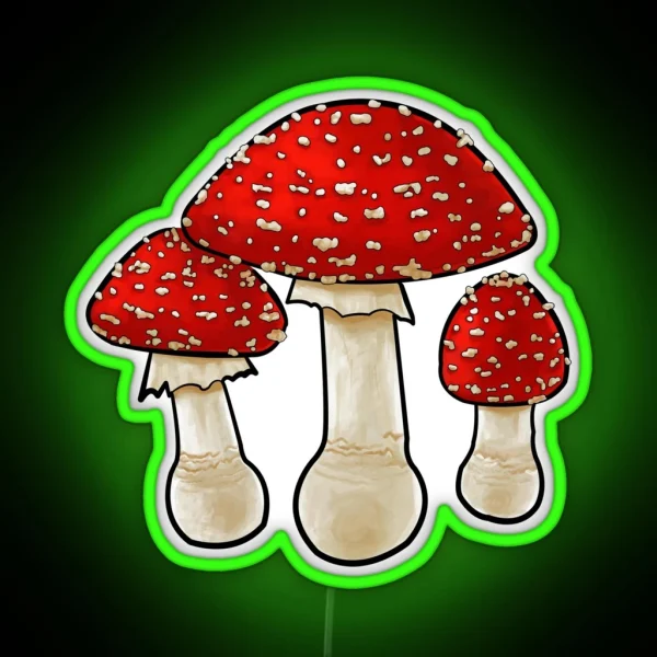 Amanita Muscaria RGB Neon Sign