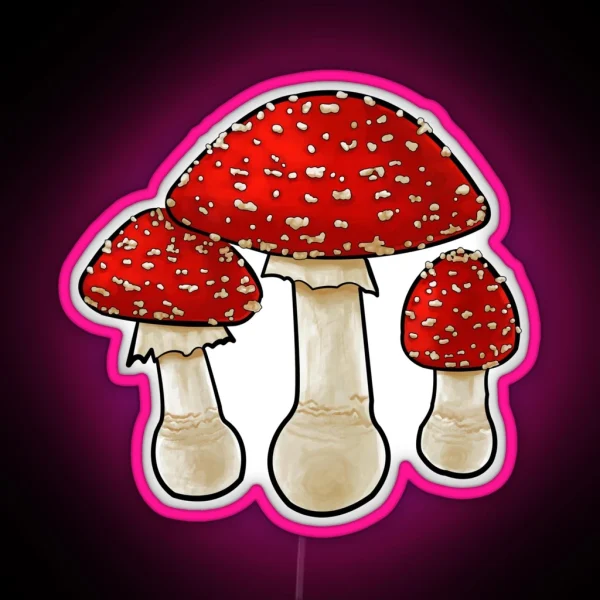 Amanita Muscaria RGB Neon Sign